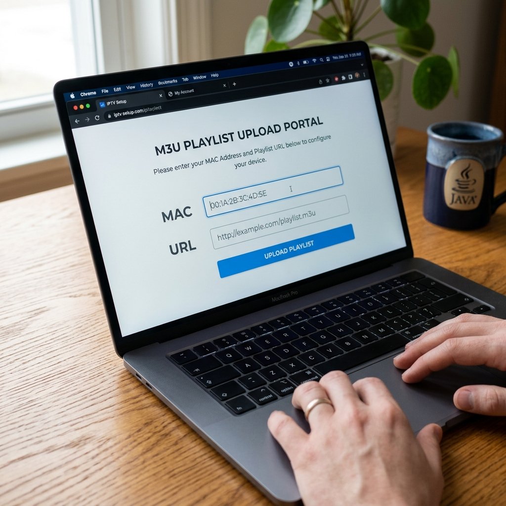 Uploading M3U Playlist to Smart IPTV website